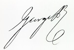 Firma de Jorge IV de Unbekannt Unbekannt